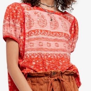 Free People Paisley Top